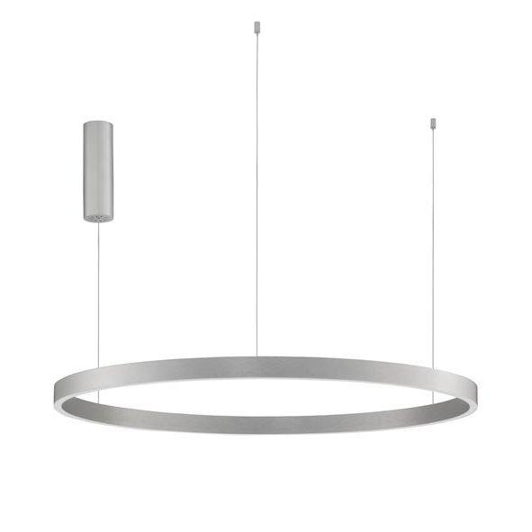 Lustra LED design circular cu iluminat sus si jos ELOWEN argintiu, diametru 98cm, Lustre LED, moderne⭐ modele pendule pentru iluminat dormitor, living, bucatarie.✅DeSiGn decorativ unic!❤️Promotii lampi LED❗ ➽ www.evalight.ro. Alege corpuri de iluminat cu LED suspendate pt interior, suspensii elegante de lux cu cristale (becuri cu leduri si module LED integrate cu lumina calda, naturala sau rece), ieftine de calitate deosebita la cel mai bun pret.  a