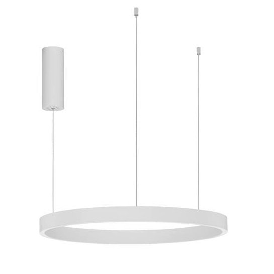 Lustra LED design circular cu iluminat sus si jos ELOWEN alb, diametru 60cm, Lustre LED, moderne⭐ modele pendule pentru iluminat dormitor, living, bucatarie.✅DeSiGn decorativ unic!❤️Promotii lampi LED❗ ➽ www.evalight.ro. Alege corpuri de iluminat cu LED suspendate pt interior, suspensii elegante de lux cu cristale (becuri cu leduri si module LED integrate cu lumina calda, naturala sau rece), ieftine de calitate deosebita la cel mai bun pret.  a