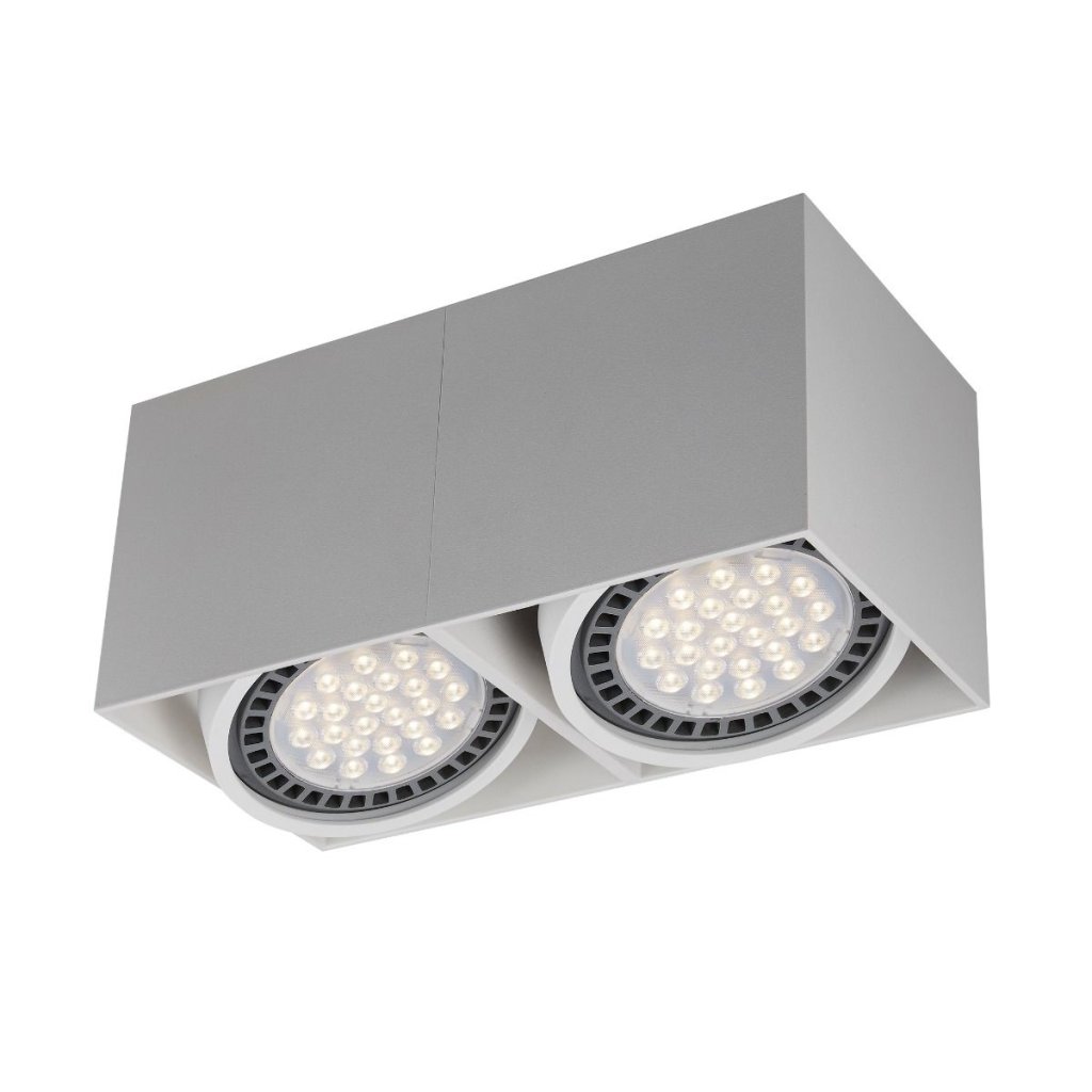 Spot aplicat modern BOX 2 alb, Spoturi aplicate tavan / perete, mobila, LED⭐modele moderne pentru living,dormitor,bucatarie,baie,hol.✅Design decorativ unic!❤️Promotii lampi❗ ➽ www.evalight.ro. Alege corpuri de iluminat interior de tip spot-uri aparente cu LED, (rotunde si patrate), ieftine de calitate la cel mai bun pret. a