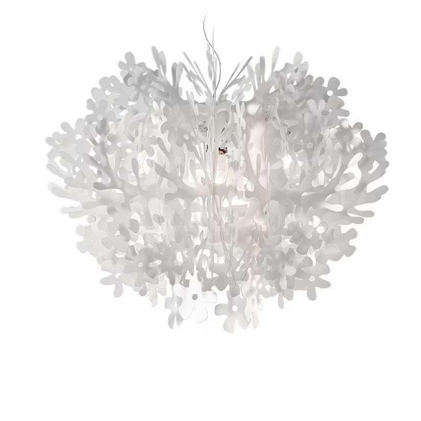 Lustra design Art Deco unicat realizata manual Fiorella S alb, Candelabre si Lustre moderne⭐ modele elegante de lux pentru dormitor living, bucatarie.✅DeSiGn decorativ unic!❤️Promotii lampi❗ ➽www.evalight.ro. Alege corpuri de iluminat suspendate pt interior stil modern, suspensii de tip pendule cu cristale, abajur material textil, lemn, metal, sticla, bec tip lumanare Edison sau LED, ieftine de calitate deosebita la cel mai bun pret.

 a