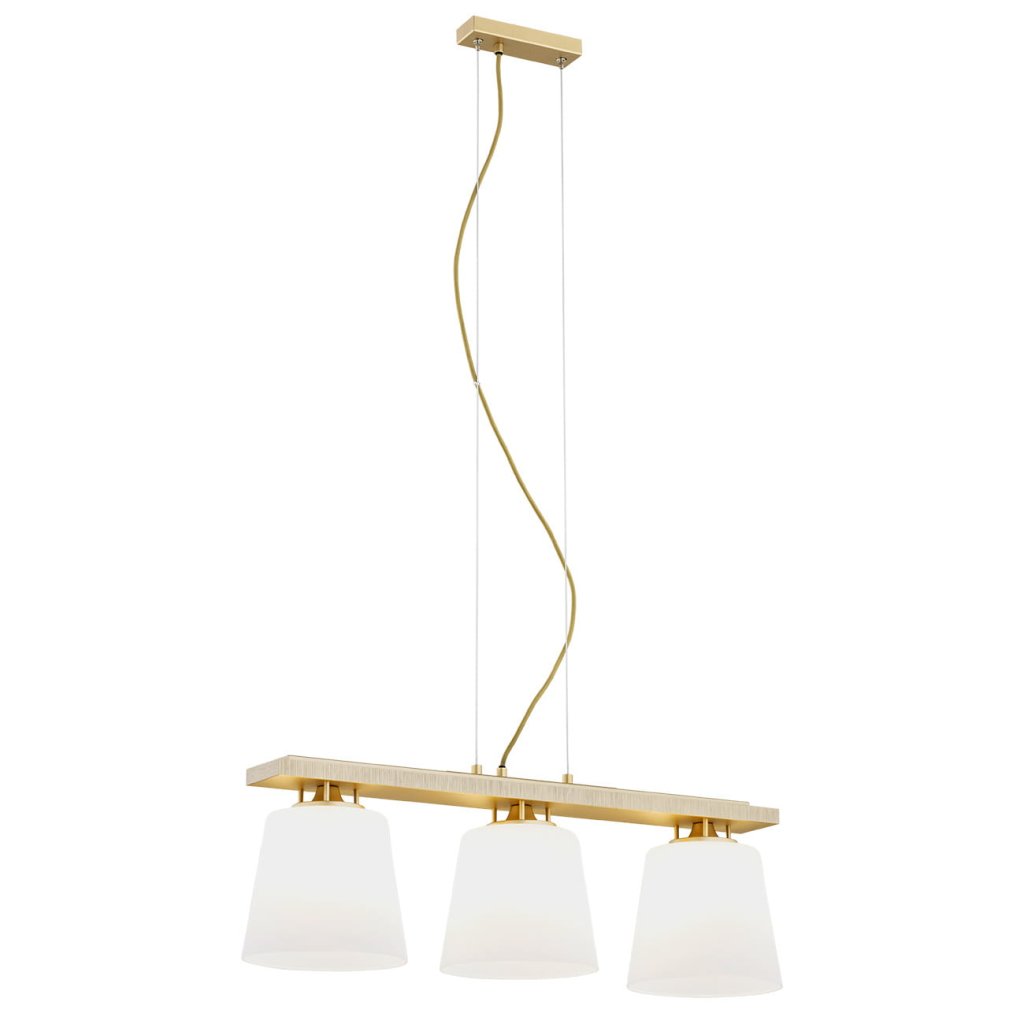 Lustra cu 3 surse de iluminat design modern Arden auriu, Pendule / Lustre suspendate moderne, LED⭐ modele elegante pentru bucatarie, living dormitor.✅DeSiGn decorativ unic!❤️Promotii lampi❗ ➽www.evalight.ro. Alege corpuri de iluminat suspendate pt interior stil modern, suspensii de tip pendule cu cristale, abajur material textil, lemn, metal, sticla, bec tip lumanare Edison sau LED, ieftine si de lux, calitate deosebita la cel mai bun pret. a