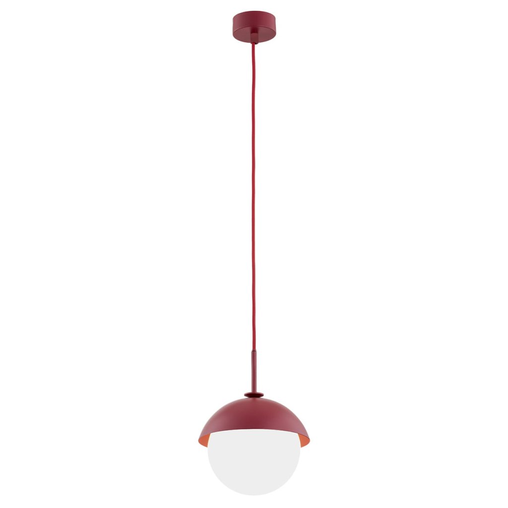 Pendul design modern Cappello rosu, Pendule / Lustre suspendate moderne, LED⭐ modele elegante pentru bucatarie, living dormitor.✅DeSiGn decorativ unic!❤️Promotii lampi❗ ➽www.evalight.ro. Alege corpuri de iluminat suspendate pt interior stil modern, suspensii de tip pendule cu cristale, abajur material textil, lemn, metal, sticla, bec tip lumanare Edison sau LED, ieftine si de lux, calitate deosebita la cel mai bun pret. a