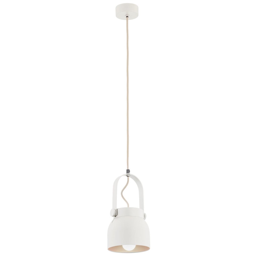 Pendul design modern LOGAN alb 14cm, Pendule / Lustre suspendate moderne, LED⭐ modele elegante pentru bucatarie, living dormitor.✅DeSiGn decorativ unic!❤️Promotii lampi❗ ➽www.evalight.ro. Alege corpuri de iluminat suspendate pt interior stil modern, suspensii de tip pendule cu cristale, abajur material textil, lemn, metal, sticla, bec tip lumanare Edison sau LED, ieftine si de lux, calitate deosebita la cel mai bun pret. a