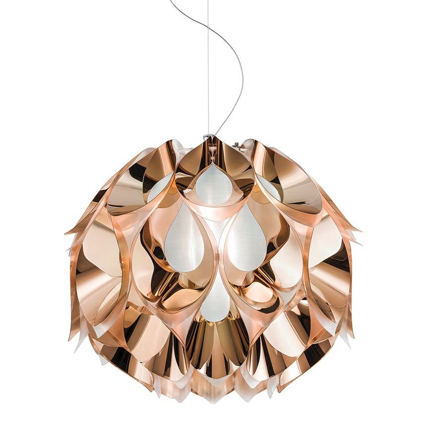 Lustra realizata manual Flora Mediu Copper, Pendule / Lustre suspendate moderne, LED⭐ modele elegante pentru bucatarie, living dormitor.✅DeSiGn decorativ unic!❤️Promotii lampi❗ ➽www.evalight.ro. Alege corpuri de iluminat suspendate pt interior stil modern, suspensii de tip pendule cu cristale, abajur material textil, lemn, metal, sticla, bec tip lumanare Edison sau LED, ieftine si de lux, calitate deosebita la cel mai bun pret. a