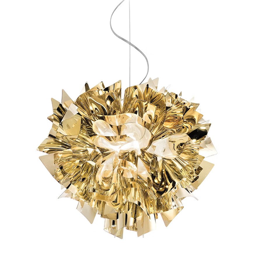 Lustra design unicat realizat manual Veli Gold Large, 60cm, Candelabre si Lustre moderne elegante⭐ modele clasice de lux pentru living, bucatarie si dormitor.✅ DeSiGn actual Top 2020!❤️Promotii lampi❗ ➽ www.evalight.ro. Oferte corpuri de iluminat suspendate pt camere de interior (înalte), suspensii (lungi) de tip lustre si candelabre, pendule decorative stil modern, clasic, rustic, baroc, scandinav, retro sau vintage, aplicate pe perete sau de tavan, cu cristale, abajur din material textil, lemn, metal, sticla, bec Edison sau LED, ieftine de calitate deosebita la cel mai bun pret. a