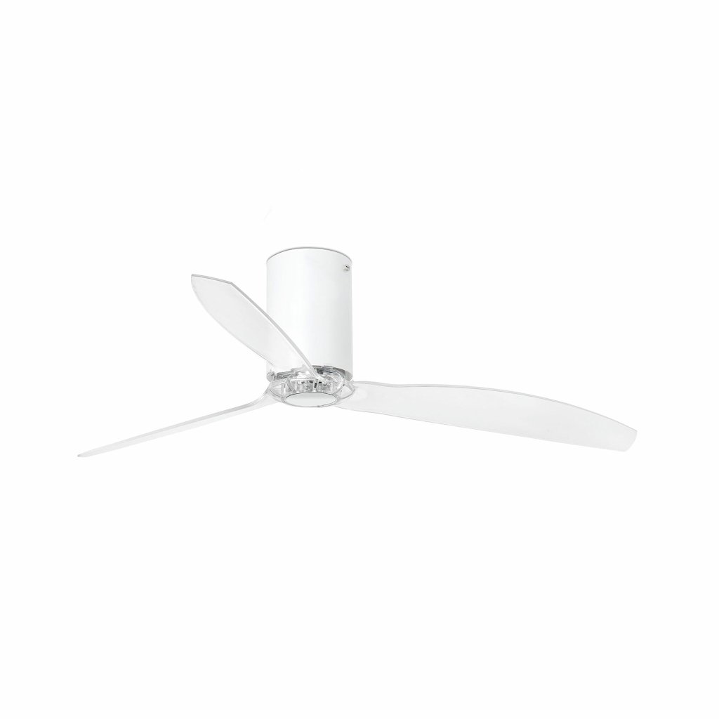 Ventilator cu telecomanda MINI TUBE M DC SMART alb mat/transparent, Lustre cu ventilator, tavan⭐ ventilatoare moderne cu sisteme de iluminat LED si telecomanda.❤️Promotii lampi❗ ➽www.evalight.ro. Alege corpuri de iluminat cu ventilator profesionale, ieftine sau de lux, calitate premium la cel mai bun pret! a