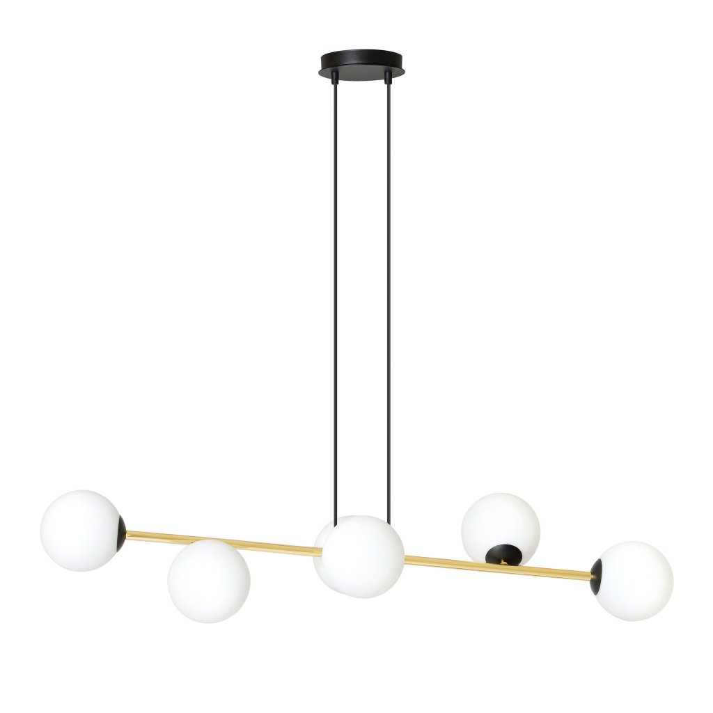 Lustra suspendata cu 6 surse de lumina GRAVITY 6 BL/GOLD OPAL, Corpuri de iluminat interior, moderne⭐ modele lustre interior pentru living, dormitor, bucatarie, baie.✅DeSiGn decorativ de lux!❤️Promotii lampi❗ ➽www.evalight.ro. Alege Corpuri de iluminat interior elegante in stil modern, suspendate sau aplicate de tavan si perete, ieftine de calitate deosebita la cel mai bun pret.
 a