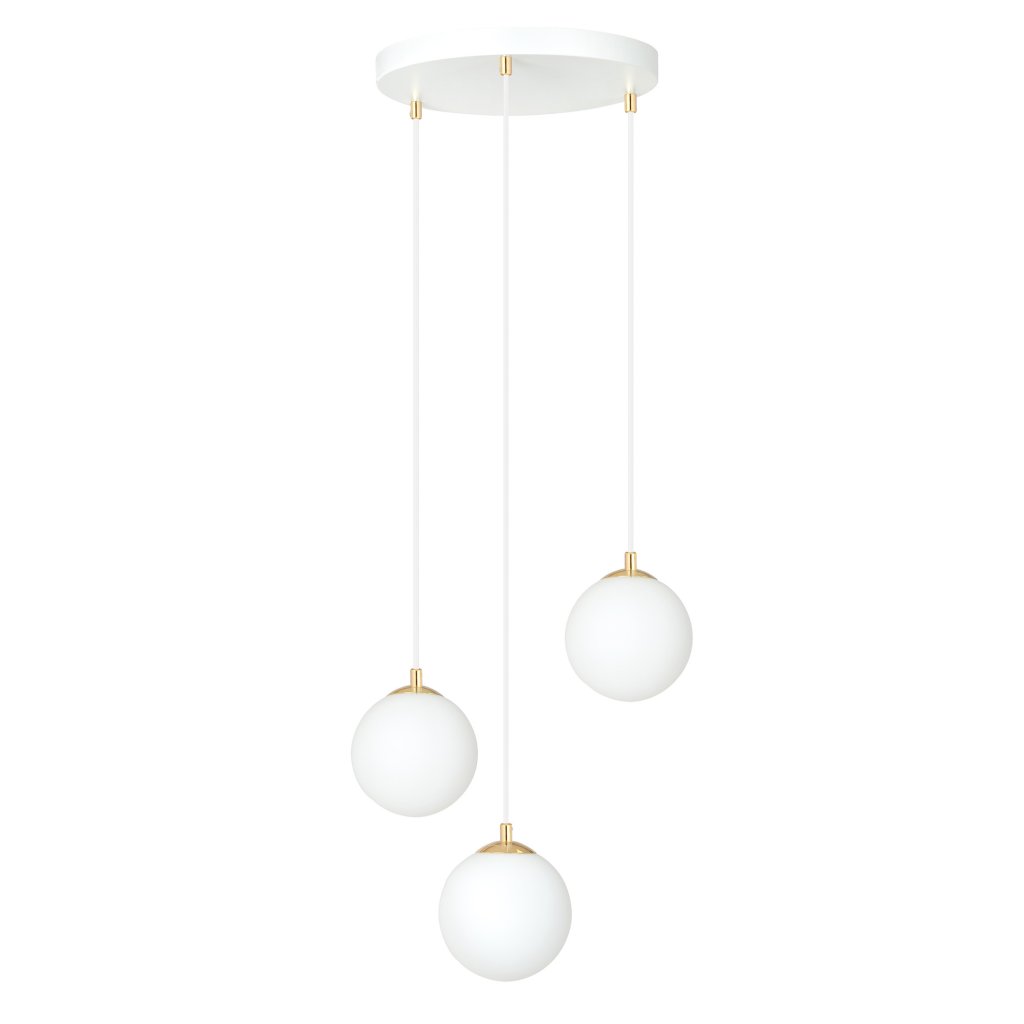 Lustra cu 3 pendule design minimalist, modern ROYAL 3 WHITE, Corpuri de iluminat interior, moderne⭐ modele lustre interior pentru living, dormitor, bucatarie, baie.✅DeSiGn decorativ de lux!❤️Promotii lampi❗ ➽www.evalight.ro. Alege Corpuri de iluminat interior elegante in stil modern, suspendate sau aplicate de tavan si perete, ieftine de calitate deosebita la cel mai bun pret.
 a