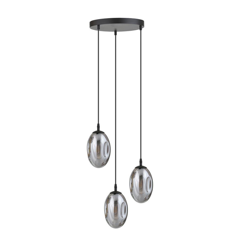 Lustra cu 3 pendule design minimalist, modern ASTRAL 3 BL PREMIUM GRAFIT, Pendule / Lustre suspendate moderne, LED⭐ modele elegante pentru bucatarie, living dormitor.✅DeSiGn decorativ unic!❤️Promotii lampi❗ ➽www.evalight.ro. Alege corpuri de iluminat suspendate pt interior stil modern, suspensii de tip pendule cu cristale, abajur material textil, lemn, metal, sticla, bec tip lumanare Edison sau LED, ieftine si de lux, calitate deosebita la cel mai bun pret. a