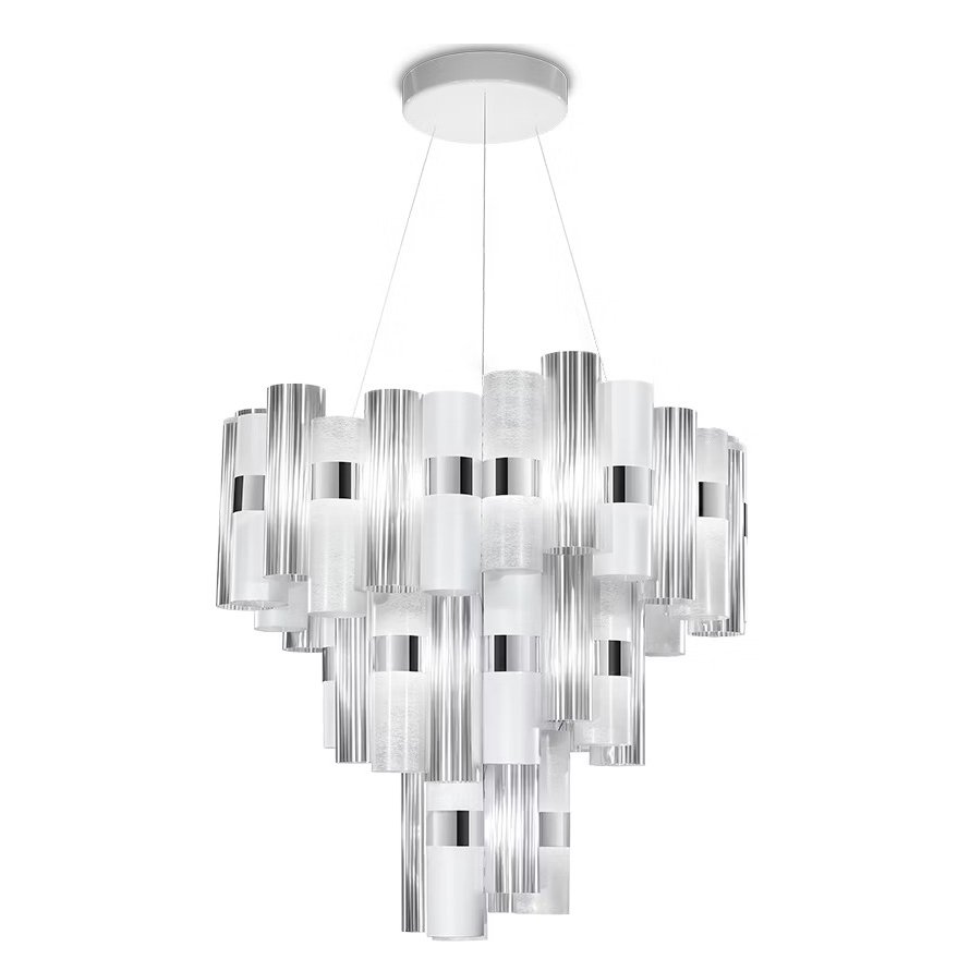 Lustra LED moderna design Art Deco realizata manual LA LOLLO XL White, Candelabre si Lustre moderne elegante⭐ modele clasice de lux pentru living, bucatarie si dormitor.✅ DeSiGn actual Top 2020!❤️Promotii lampi❗ ➽ www.evalight.ro. Oferte corpuri de iluminat suspendate pt camere de interior (înalte), suspensii (lungi) de tip lustre si candelabre, pendule decorative stil modern, clasic, rustic, baroc, scandinav, retro sau vintage, aplicate pe perete sau de tavan, cu cristale, abajur din material textil, lemn, metal, sticla, bec Edison sau LED, ieftine de calitate deosebita la cel mai bun pret. a