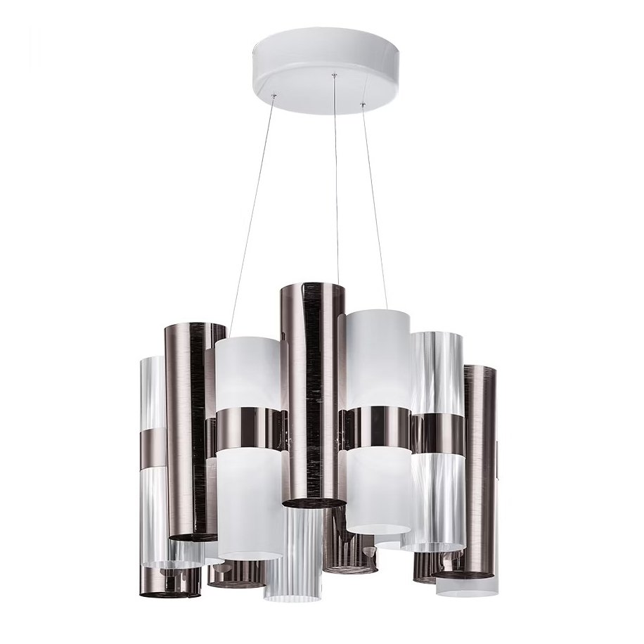 Lustra LED moderna design Art Deco realizata manual LA LOLLO M Pewter, Candelabre si Lustre moderne⭐ modele elegante de lux pentru dormitor living, bucatarie.✅DeSiGn decorativ unic!❤️Promotii lampi❗ ➽www.evalight.ro. Alege corpuri de iluminat suspendate pt interior stil modern, suspensii de tip pendule cu cristale, abajur material textil, lemn, metal, sticla, bec tip lumanare Edison sau LED, ieftine de calitate deosebita la cel mai bun pret.

 a