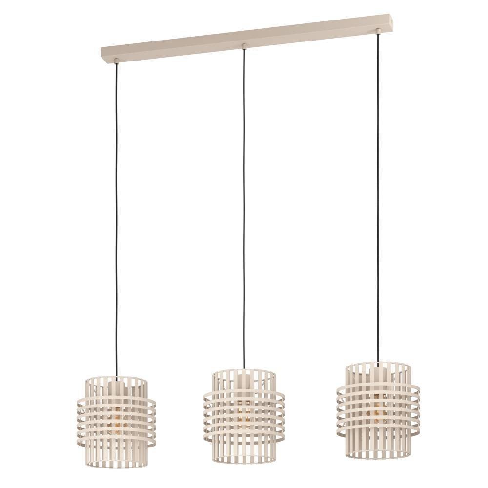 Lustra cu 3 pendule design modern Oltamar nisipiu, Pendule / Lustre suspendate moderne, LED⭐ modele elegante pentru bucatarie, living dormitor.✅DeSiGn decorativ unic!❤️Promotii lampi❗ ➽www.evalight.ro. Alege corpuri de iluminat suspendate pt interior stil modern, suspensii de tip pendule cu cristale, abajur material textil, lemn, metal, sticla, bec tip lumanare Edison sau LED, ieftine si de lux, calitate deosebita la cel mai bun pret. a