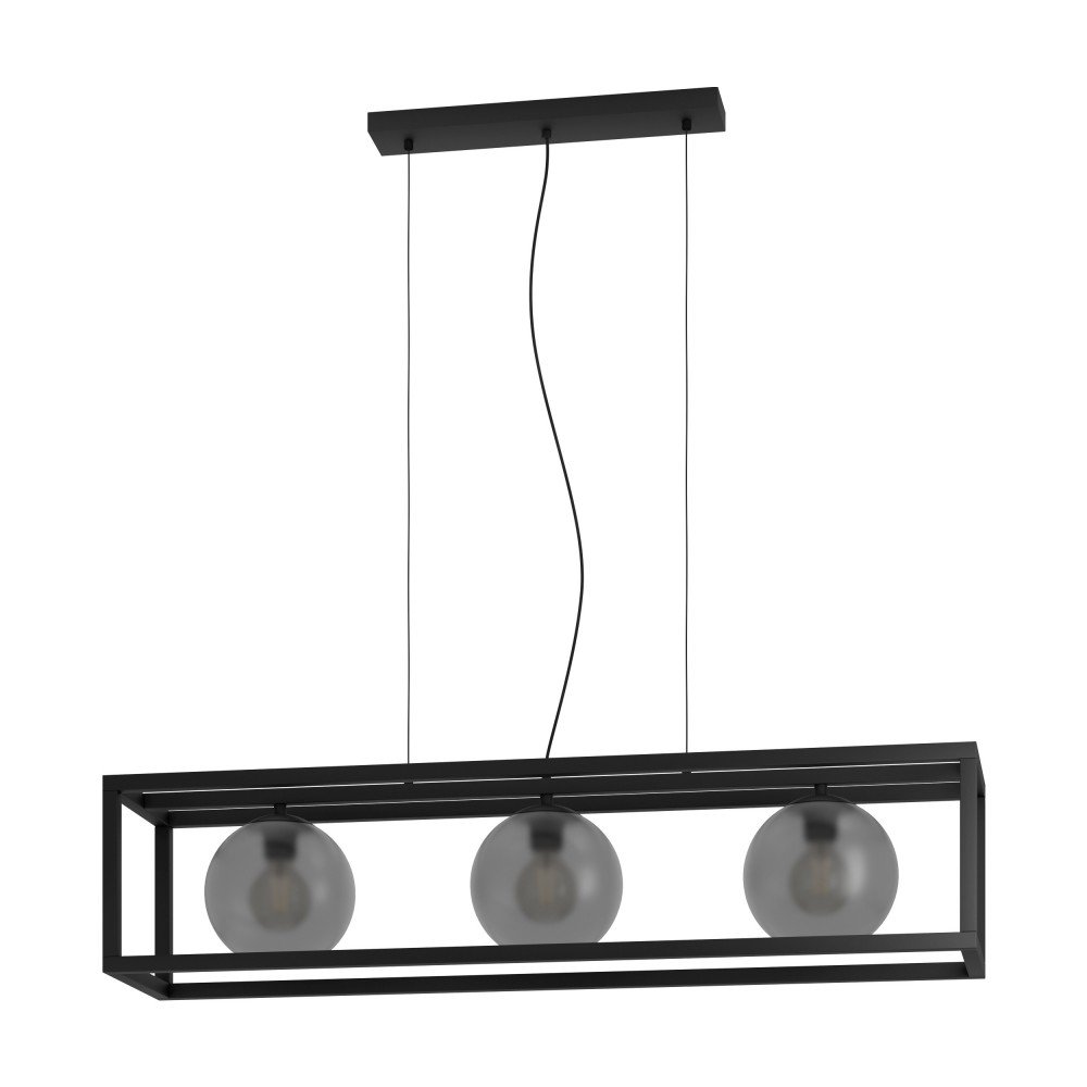 Lustra cu 3 pendule design modern Arangona negru, gri mat 110cm, Promotii lustre, reduceri⭐ corpuri de iluminat, mobila si decoratiuni de interior si exterior.⭕Oferte Pret redus online ➽ www.evalight.ro❗ a