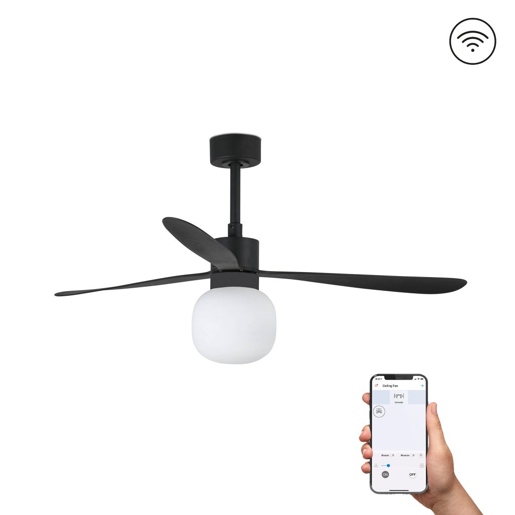 Lustra cu Ventilator si telecomanda AMELIA L BALL LED DC SMART negru, Corpuri de iluminat interior, moderne⭐ modele lustre interior pentru living, dormitor, bucatarie, baie.✅DeSiGn decorativ de lux!❤️Promotii lampi❗ ➽www.evalight.ro. Alege Corpuri de iluminat interior elegante in stil modern, suspendate sau aplicate de tavan si perete, ieftine de calitate deosebita la cel mai bun pret.
 a