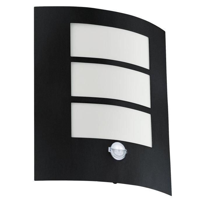 Aplica de perete cu senzor de miscare pentru exterior design modern IP44 City negru, alb, Aplice de exterior moderne, LED⭐ lampi de perete pentru iluminat exterior terasa casa si gradina.✅Design decorativ!❤️Promotii❗ ➽www.evalight.ro. Alege corpuri de iluminat exterior rezistente la apa tip spoturi aplicate pt perete sau tavan, metalice, abajur din sticla cu decor ornamental, bec LED si lumina ambientala, ieftine si de lux, calitate deosebita la cel mai bun pret. a