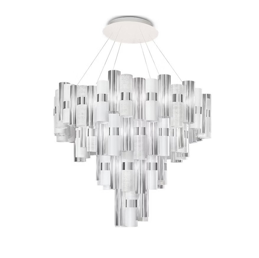 Lustra LED Art Deco de dimensiuni mari, realizata manual LA LOLLO 4XL White, Lustre si corpuri de iluminat pentru casa scarii⭐ candelabre mari elegante de lux, decorate cu cristale, stil modern.✅DeSiGn decorativ unic❗ ➽www.evalight.ro. Alege corpuri de iluminat interior suspendate de tip suspensii, modele potrivite pt HoReCa (hotel, receptie restaurant, pensiune, bar), spatii comerciale sau case spatioase cu tavan înalt, calitate deosebita la cel mai bun pret. a