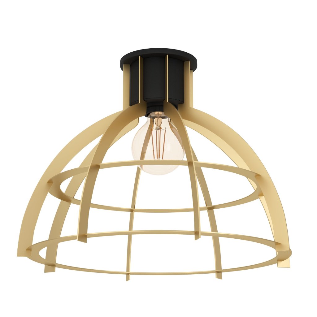 Plafoniera design modern Stillington negru, auriu, Promotii lustre, reduceri⭐ corpuri de iluminat, mobila si decoratiuni de interior si exterior.⭕Oferte Pret redus online ➽ www.evalight.ro❗ a