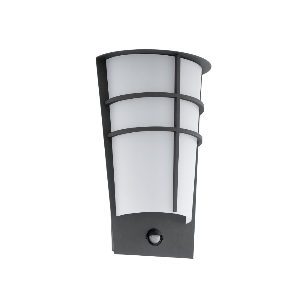 Aplica LED pentru iluminat cu senzor de miscare exterior design modern Breganzo 1 antracit, Aplice de exterior moderne, LED⭐ lampi de perete pentru iluminat exterior terasa casa si gradina.✅Design decorativ!❤️Promotii❗ ➽www.evalight.ro. Alege corpuri de iluminat exterior rezistente la apa tip spoturi aplicate pt perete sau tavan, metalice, abajur din sticla cu decor ornamental, bec LED si lumina ambientala, ieftine si de lux, calitate deosebita la cel mai bun pret. a