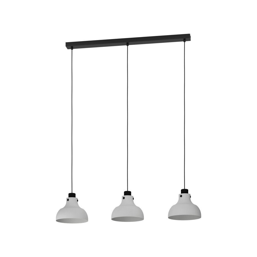 Lustra cu 3 pendule design vintage Matlock gri, negru, Promotii lustre, reduceri⭐ corpuri de iluminat, mobila si decoratiuni de interior si exterior.⭕Oferte Pret redus online ➽ www.evalight.ro❗ a