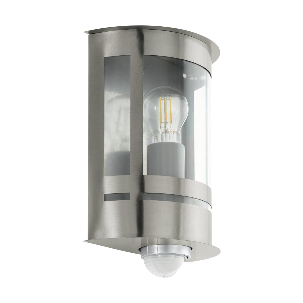 Aplica pentru iluminat exterior cu senzor de miscare design modern IP44 Tribano, Corpuri de iluminat exterior⭐ modele rustice, clasice, moderne pentru gradina, terasa, curte si alei.✅Design decorativ unic!❤️Promotii lampi❗ ➽www.evalight.ro. a