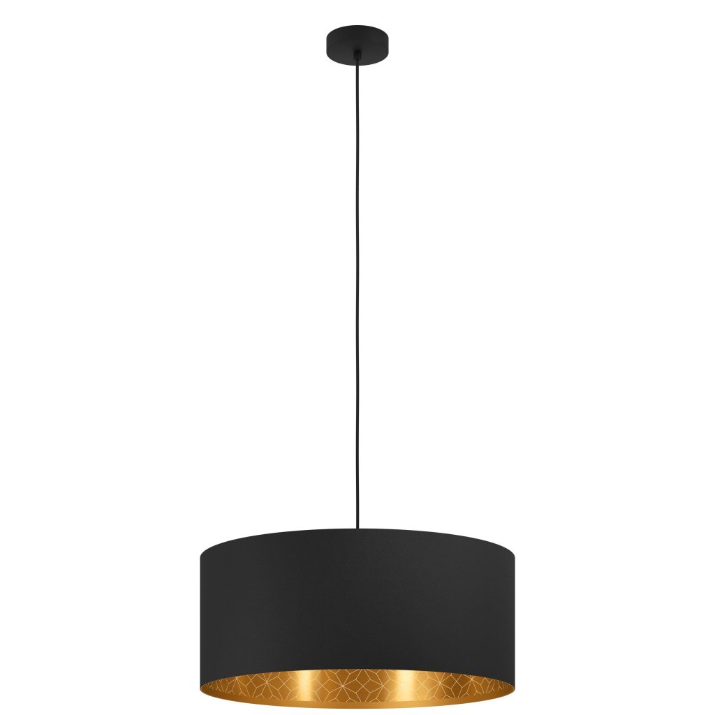 Pendul design modern Zaragoza negru, auriu 53cm, Promotii lustre, reduceri⭐ corpuri de iluminat, mobila si decoratiuni de interior si exterior.⭕Oferte Pret redus online ➽ www.evalight.ro❗ a