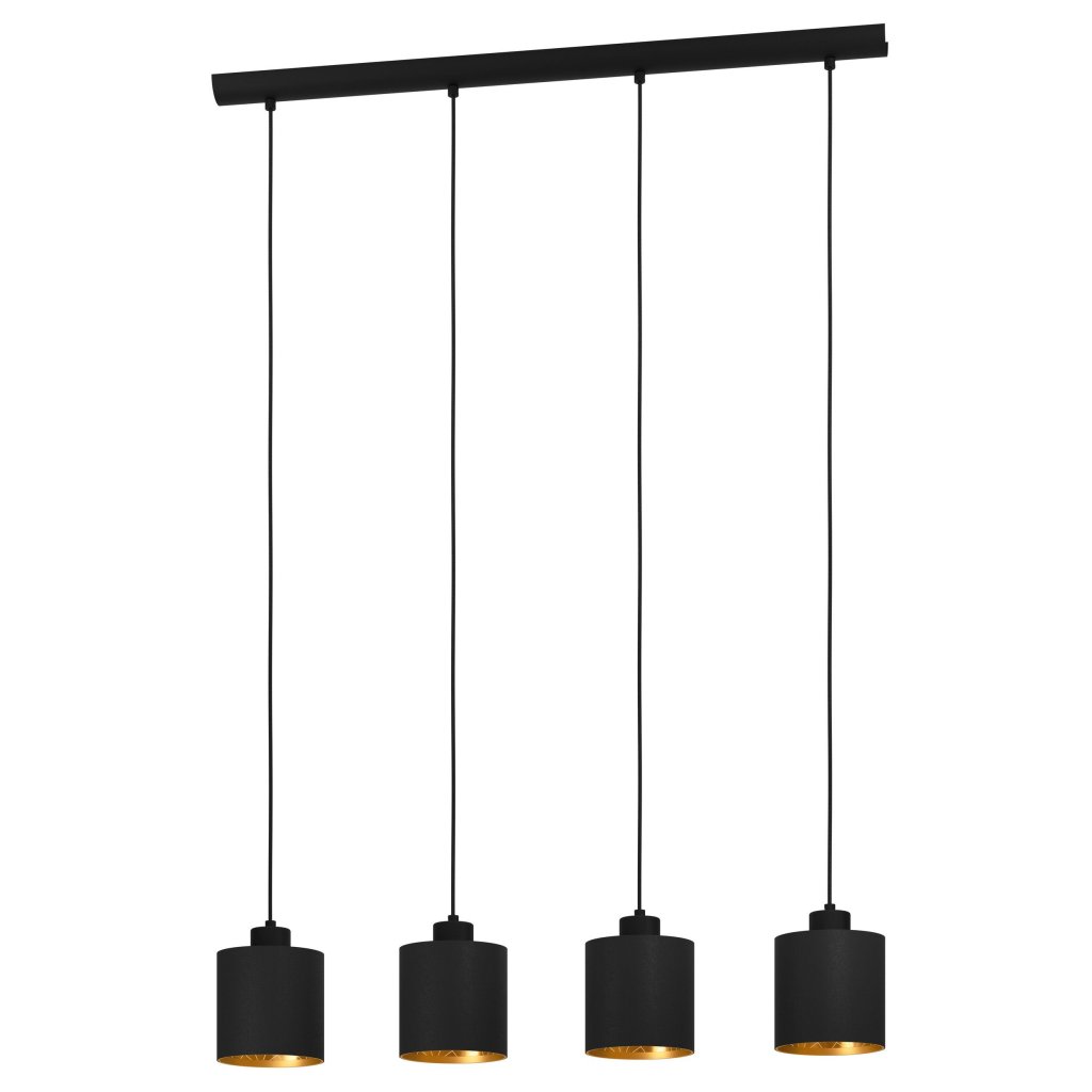 Lustra suspendata 4L design modern Zaragoza negru, auriu, Candelabre si Lustre moderne elegante⭐ modele clasice de lux pentru living, bucatarie si dormitor.✅ DeSiGn actual Top 2020!❤️Promotii lampi❗ ➽ www.evalight.ro. Oferte corpuri de iluminat suspendate pt camere de interior (înalte), suspensii (lungi) de tip lustre si candelabre, pendule decorative stil modern, clasic, rustic, baroc, scandinav, retro sau vintage, aplicate pe perete sau de tavan, cu cristale, abajur din material textil, lemn, metal, sticla, bec Edison sau LED, ieftine de calitate deosebita la cel mai bun pret. a