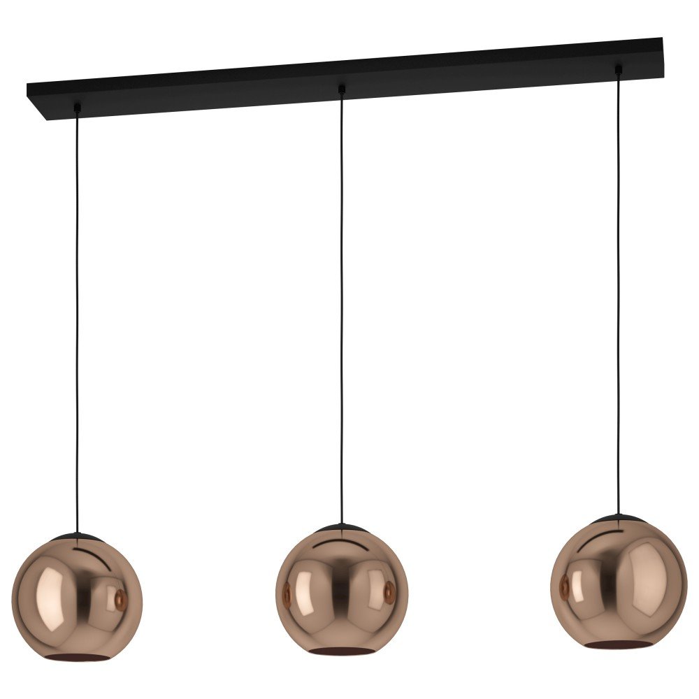 Lustra 3L design modern Cordoba negru, aramiu, Promotii lustre, reduceri⭐ corpuri de iluminat, mobila si decoratiuni de interior si exterior.⭕Oferte Pret redus online ➽ www.evalight.ro❗ a