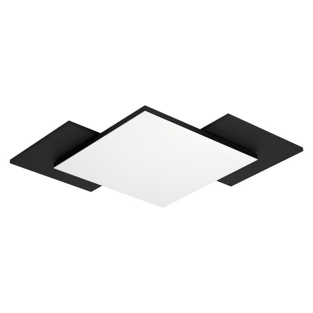 Plafoniera LED design modern Tamuria negru 28,5x28,5cm, Promotii lustre, reduceri⭐ corpuri de iluminat, mobila si decoratiuni de interior si exterior.⭕Oferte Pret redus online ➽ www.evalight.ro❗ a