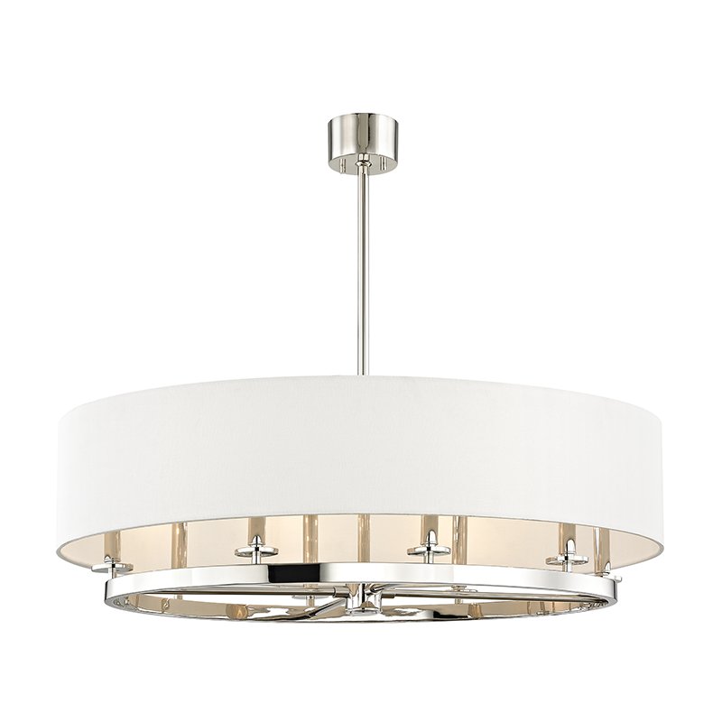 Candelabru LUX DURHAM, nichel lucios, abajur oval, Candelabre si Lustre moderne⭐ modele elegante de lux pentru dormitor living, bucatarie.✅DeSiGn decorativ unic!❤️Promotii lampi❗ ➽www.evalight.ro. Alege corpuri de iluminat suspendate pt interior stil modern, suspensii de tip pendule cu cristale, abajur material textil, lemn, metal, sticla, bec tip lumanare Edison sau LED, ieftine de calitate deosebita la cel mai bun pret.

 a