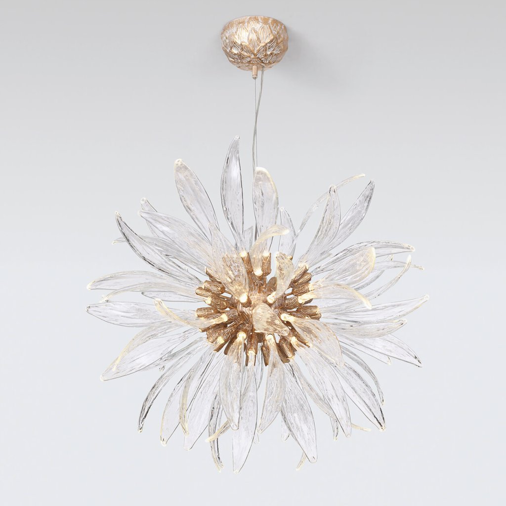 Lustra LED suspendata deosebita design LUX Dandelion Floccus Medium, 94cm, Candelabre si Lustre moderne elegante⭐ modele clasice de lux pentru living, bucatarie si dormitor.✅ DeSiGn actual Top 2020!❤️Promotii lampi❗ ➽ www.evalight.ro. Oferte corpuri de iluminat suspendate pt camere de interior (înalte), suspensii (lungi) de tip lustre si candelabre, pendule decorative stil modern, clasic, rustic, baroc, scandinav, retro sau vintage, aplicate pe perete sau de tavan, cu cristale, abajur din material textil, lemn, metal, sticla, bec Edison sau LED, ieftine de calitate deosebita la cel mai bun pret. a