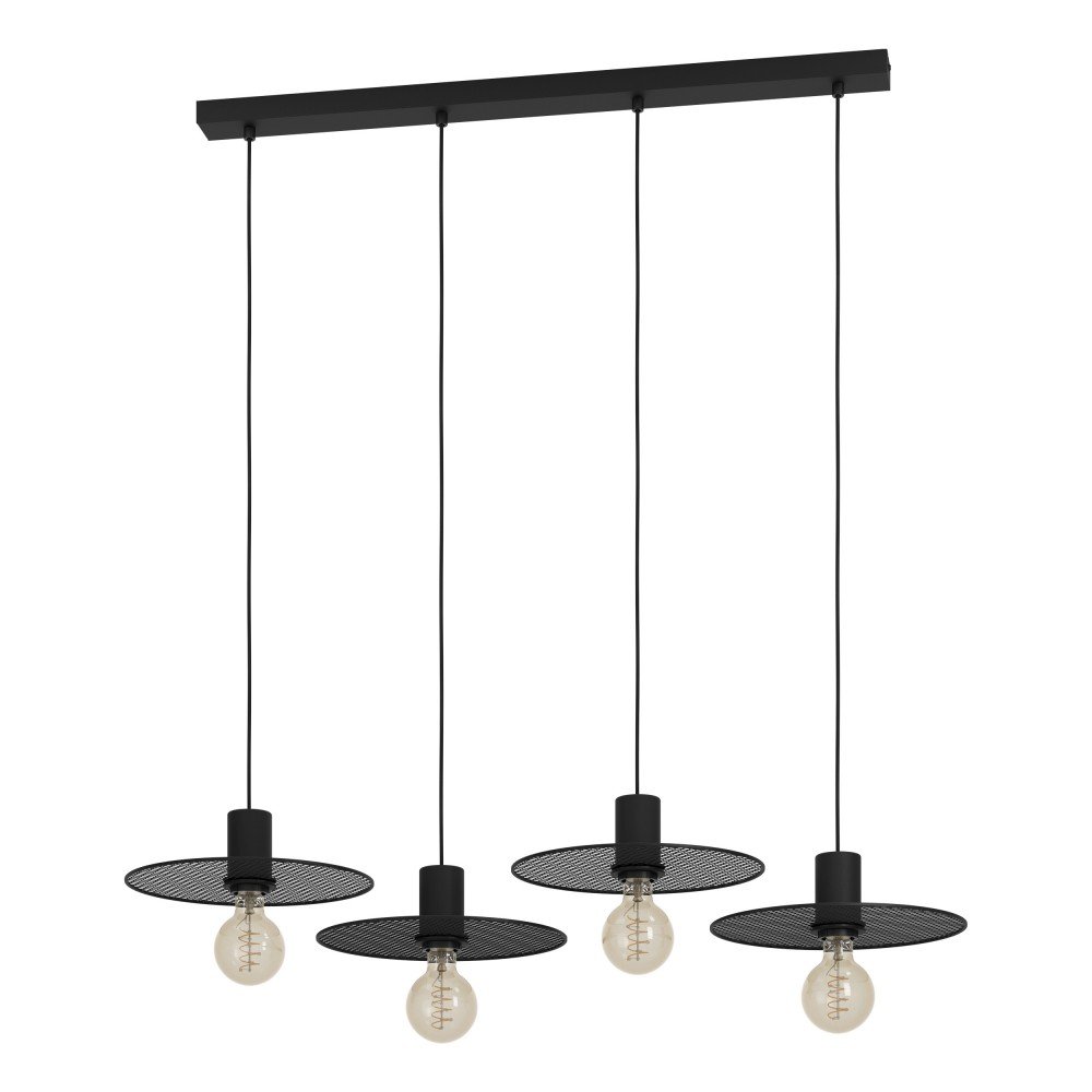 Lustra suspendata design vintage Ikeston negru, Promotii lustre, reduceri⭐ corpuri de iluminat, mobila si decoratiuni de interior si exterior.⭕Oferte Pret redus online ➽ www.evalight.ro❗ a