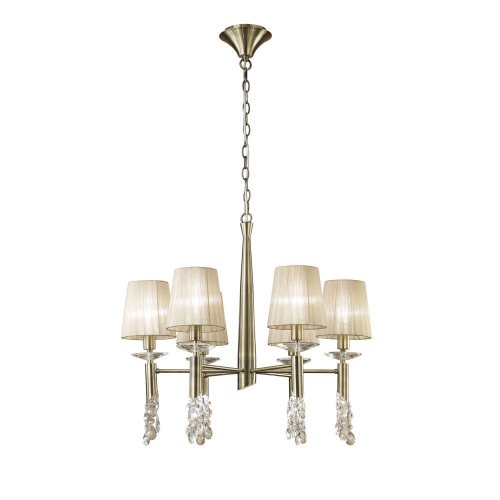 Candelabru elegant cu 6 brate Tiffany alama antique/ abajur soft bronz, Candelabre si Lustre moderne elegante⭐ modele clasice de lux pentru living, bucatarie si dormitor.✅ DeSiGn actual Top 2020!❤️Promotii lampi❗ ➽ www.evalight.ro. Oferte corpuri de iluminat suspendate pt camere de interior (înalte), suspensii (lungi) de tip lustre si candelabre, pendule decorative stil modern, clasic, rustic, baroc, scandinav, retro sau vintage, aplicate pe perete sau de tavan, cu cristale, abajur din material textil, lemn, metal, sticla, bec Edison sau LED, ieftine de calitate deosebita la cel mai bun pret. a