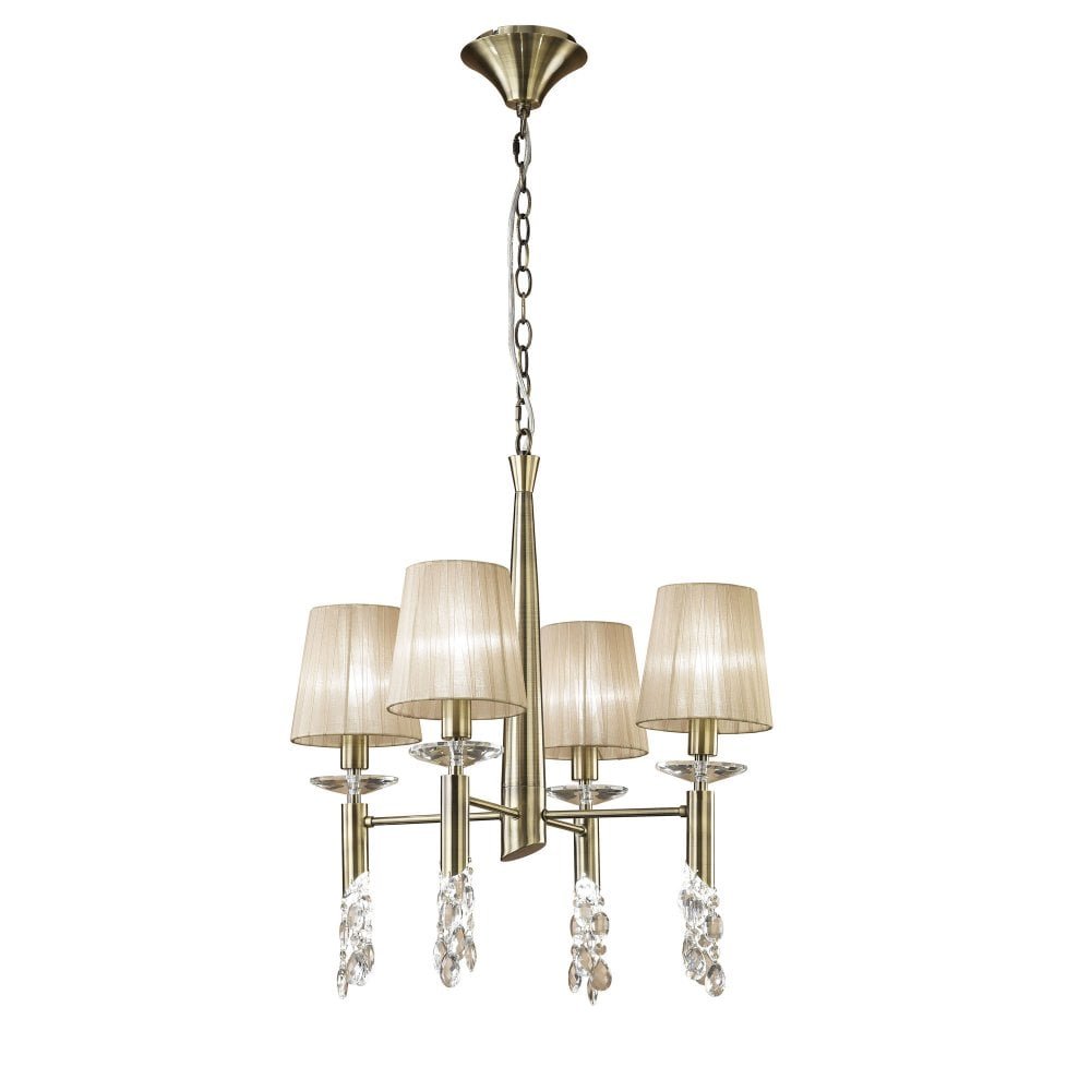 Candelabru elegant cu 4 brate Tiffany alama antique/ abajur soft bronz, Candelabre si Lustre moderne elegante⭐ modele clasice de lux pentru living, bucatarie si dormitor.✅ DeSiGn actual Top 2020!❤️Promotii lampi❗ ➽ www.evalight.ro. Oferte corpuri de iluminat suspendate pt camere de interior (înalte), suspensii (lungi) de tip lustre si candelabre, pendule decorative stil modern, clasic, rustic, baroc, scandinav, retro sau vintage, aplicate pe perete sau de tavan, cu cristale, abajur din material textil, lemn, metal, sticla, bec Edison sau LED, ieftine de calitate deosebita la cel mai bun pret. a