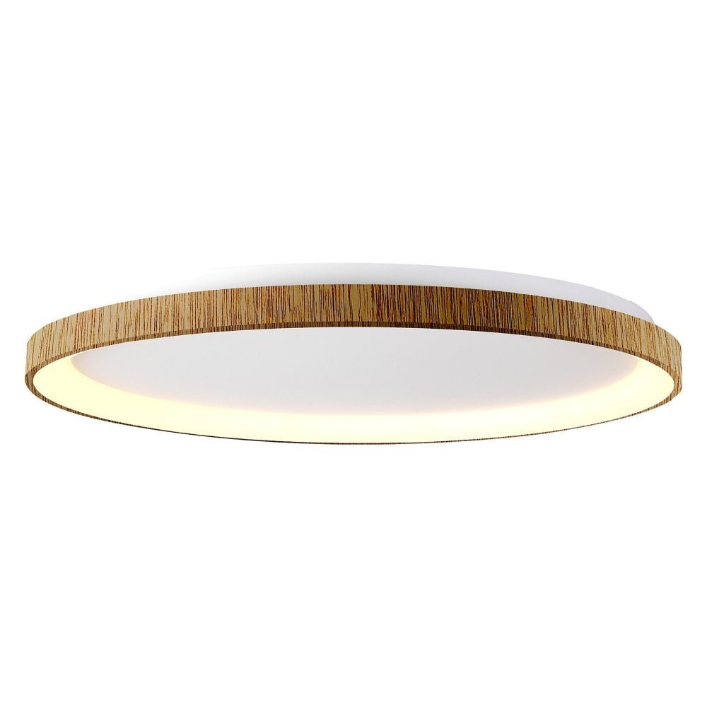 Plafoniera LED cu telecomanda design circular NISEKO II Wood 90cm, Lustre LED cu telecomanda, dimabile⭐ modele moderne corpuri de iluminat LED cu telecomanda.✅Lampi DeSiGn LED decorativ❗ ➽www.evalight.ro a