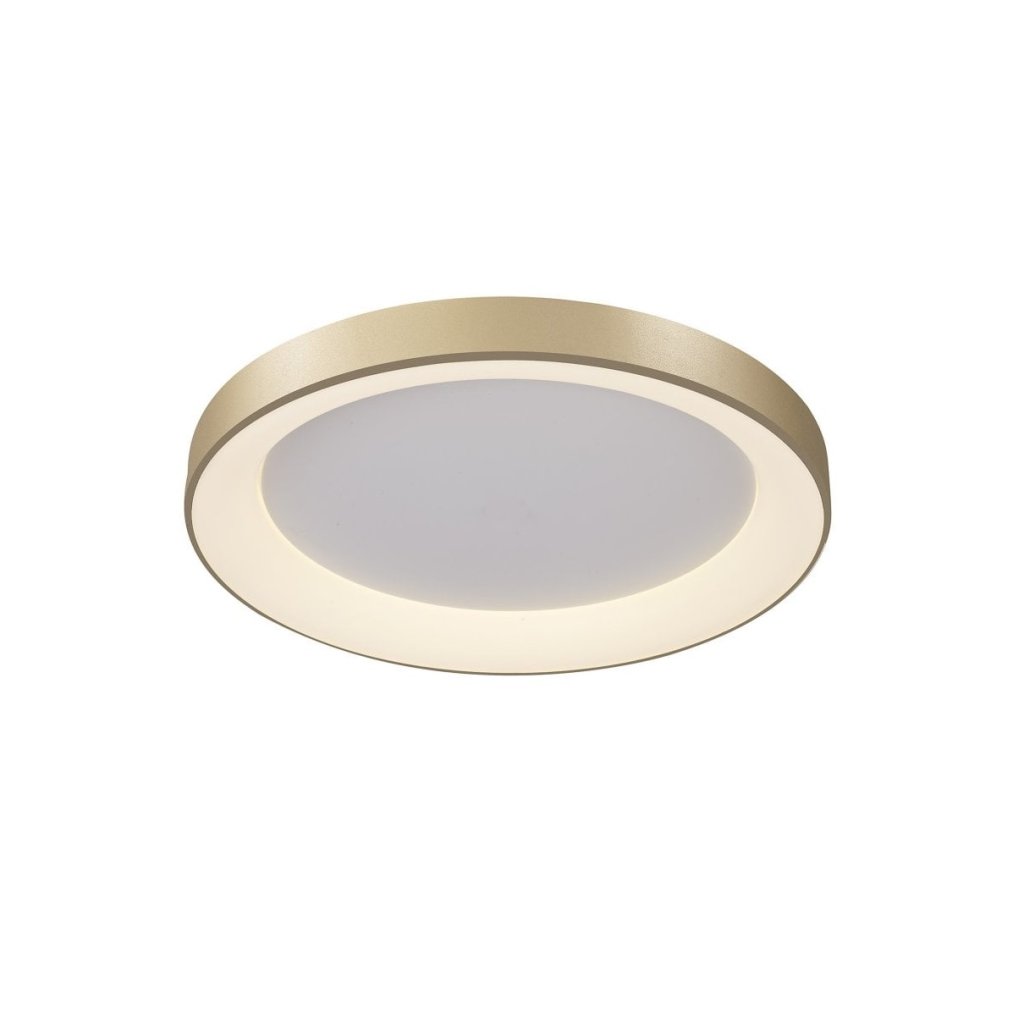 Plafoniera LED inteligenta design circular NISEKO II Gold 50cm, Lustre LED cu telecomanda, dimabile⭐ modele moderne corpuri de iluminat LED cu telecomanda.✅Lampi DeSiGn LED decorativ❗ ➽www.evalight.ro a