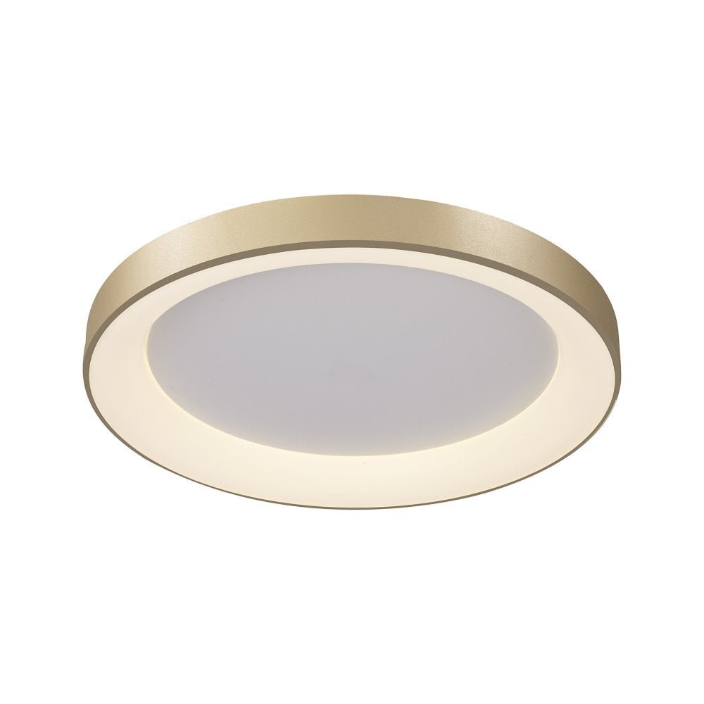 Plafoniera LED inteligenta design circular NISEKO II Gold 65cm, Lustre LED cu telecomanda, dimabile⭐ modele moderne corpuri de iluminat LED cu telecomanda.✅Lampi DeSiGn LED decorativ❗ ➽www.evalight.ro a