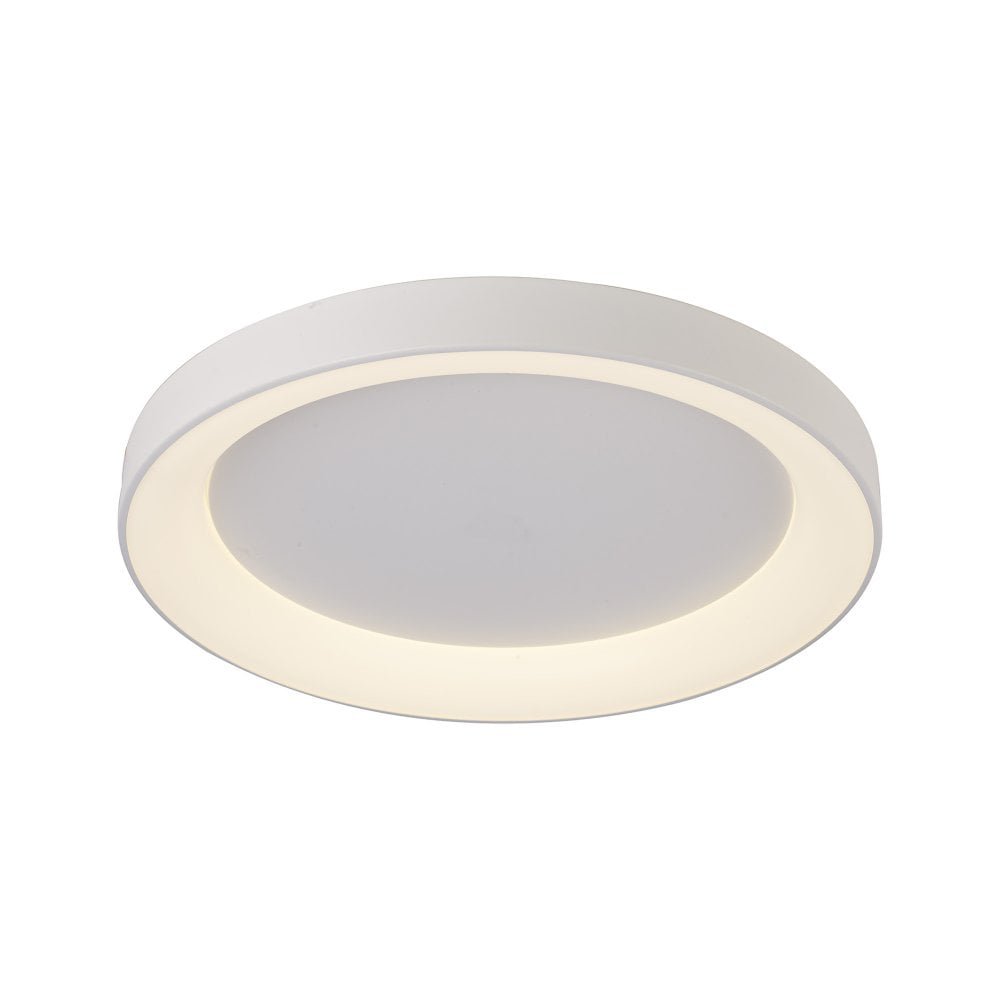 Plafoniera LED inteligenta design circular NISEKO II White 65cm, Lustre LED cu telecomanda, dimabile⭐ modele moderne corpuri de iluminat LED cu telecomanda.✅Lampi DeSiGn LED decorativ❗ ➽www.evalight.ro a