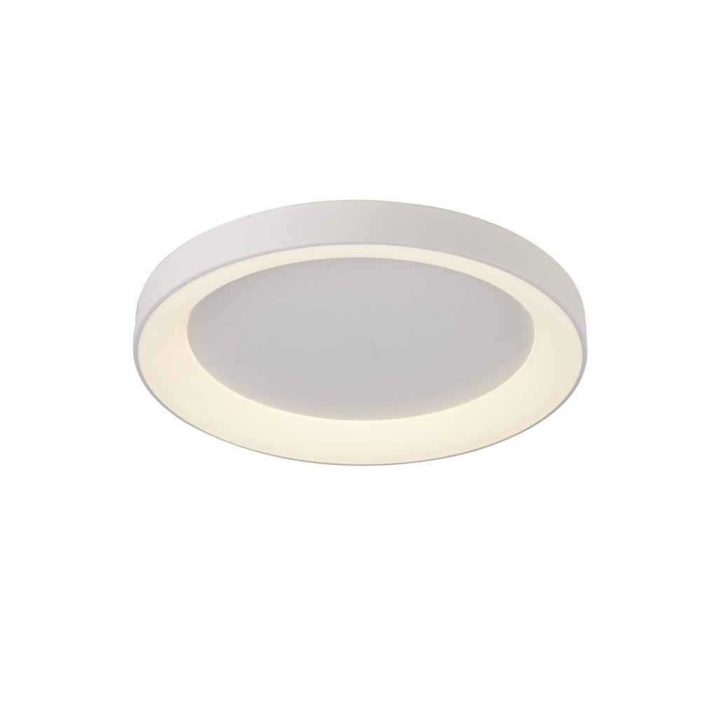 Plafoniera LED inteligenta design circular NISEKO II White 50cm, Lustre LED cu telecomanda, dimabile⭐ modele moderne corpuri de iluminat LED cu telecomanda.✅Lampi DeSiGn LED decorativ❗ ➽www.evalight.ro a