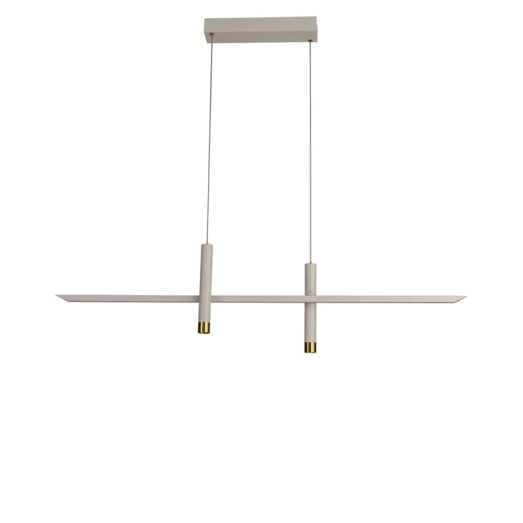 Lustra liniara cu doua spoturi LED ESPARTA alb/ auriu, Candelabre si Lustre moderne elegante⭐ modele clasice de lux pentru living, bucatarie si dormitor.✅ DeSiGn actual Top 2020!❤️Promotii lampi❗ ➽ www.evalight.ro. Oferte corpuri de iluminat suspendate pt camere de interior (înalte), suspensii (lungi) de tip lustre si candelabre, pendule decorative stil modern, clasic, rustic, baroc, scandinav, retro sau vintage, aplicate pe perete sau de tavan, cu cristale, abajur din material textil, lemn, metal, sticla, bec Edison sau LED, ieftine de calitate deosebita la cel mai bun pret. a