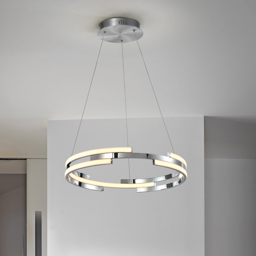 Lustra LED moderna design circular Ciclos crom, Lustre LED, moderne⭐ modele pendule pentru iluminat dormitor, living, bucatarie.✅DeSiGn decorativ unic!❤️Promotii lampi LED❗ ➽ www.evalight.ro. Alege corpuri de iluminat cu LED suspendate pt interior, suspensii elegante de lux cu cristale (becuri cu leduri si module LED integrate cu lumina calda, naturala sau rece), ieftine de calitate deosebita la cel mai bun pret.  a