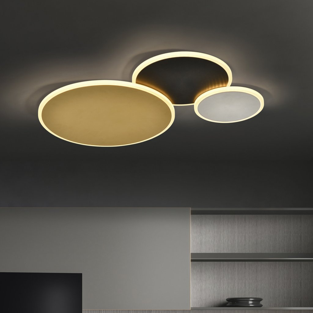 Lustra LED aplicata moderna design circular Umbra, Candelabre si Lustre moderne elegante⭐ modele clasice de lux pentru living, bucatarie si dormitor.✅ DeSiGn actual Top 2020!❤️Promotii lampi❗ ➽ www.evalight.ro. Oferte corpuri de iluminat suspendate pt camere de interior (înalte), suspensii (lungi) de tip lustre si candelabre, pendule decorative stil modern, clasic, rustic, baroc, scandinav, retro sau vintage, aplicate pe perete sau de tavan, cu cristale, abajur din material textil, lemn, metal, sticla, bec Edison sau LED, ieftine de calitate deosebita la cel mai bun pret. a