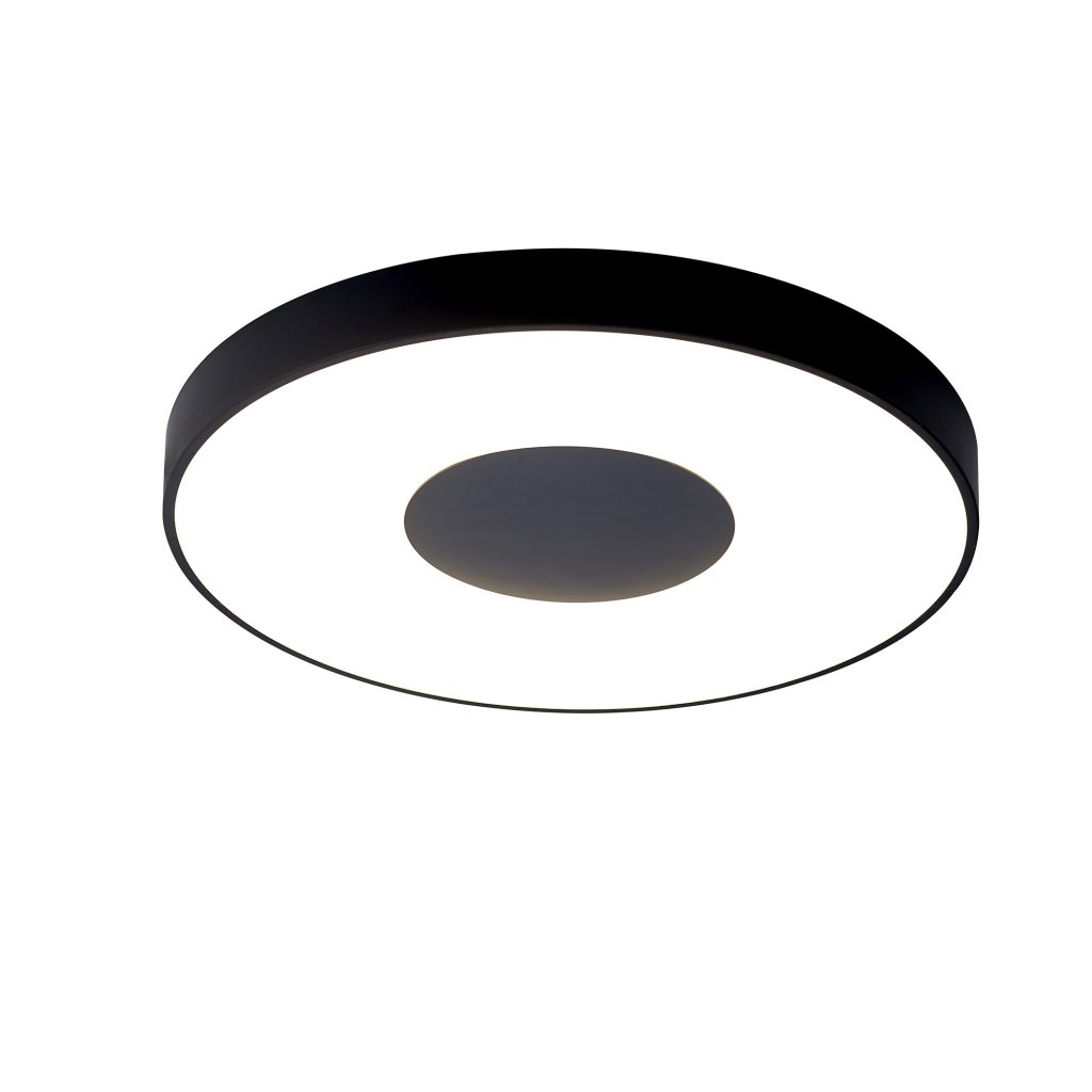 Plafoniera LED Smart dimabila cu telecomanda COIN Ø65cm neagra, Lustre LED cu telecomanda, dimabile⭐ modele moderne corpuri de iluminat LED cu telecomanda.✅Lampi DeSiGn LED decorativ❗ ➽www.evalight.ro a