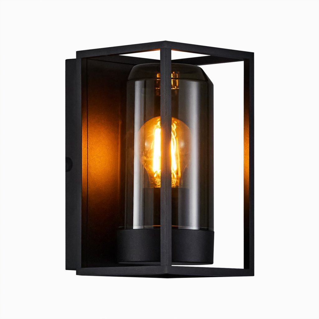 Aplica de perete exterior IP44 design modern Griffin Smoked, Candelabre si Lustre moderne elegante⭐ modele clasice de lux pentru living, bucatarie si dormitor.✅ DeSiGn actual Top 2020!❤️Promotii lampi❗ ➽ www.evalight.ro. Oferte corpuri de iluminat suspendate pt camere de interior (înalte), suspensii (lungi) de tip lustre si candelabre, pendule decorative stil modern, clasic, rustic, baroc, scandinav, retro sau vintage, aplicate pe perete sau de tavan, cu cristale, abajur din material textil, lemn, metal, sticla, bec Edison sau LED, ieftine de calitate deosebita la cel mai bun pret. a