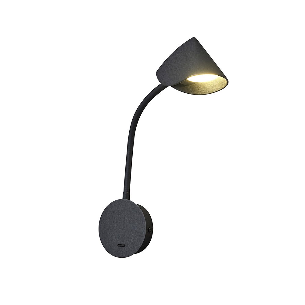 Aplica LED de perete reglabila GOA negru, Aplice de perete LED, moderne⭐ modele potrivite pentru dormitor, living, baie, hol, bucatarie.✅DeSiGn LED decorativ unic!❤️Promotii lampi❗ ➽ www.evalight.ro. Alege corpuri de iluminat cu LED pt interior, elegante din cristal (becuri cu leduri si module LED integrate cu lumina calda, naturala sau rece), ieftine si de lux, calitate deosebita la cel mai bun pret.  a