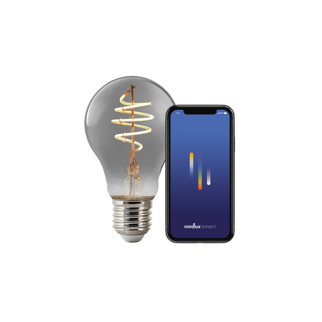 Bec Smart E27 A60 Deco 1800K 100Lm Smoked, Becuri, LED⭐ modele becuri economice si puternice cu halogen, decorative vintage si clasice cu filament Edison style.✅Clasa eficienta energetica!❤️Promotii bec-uri❗ ➽ www.evalight.ro. Alege temperatura de culoare potrivita a becurilor functie de tipul de iluminat interior sau exterior: cu lumina calda, rece, naturala sau neutra. a