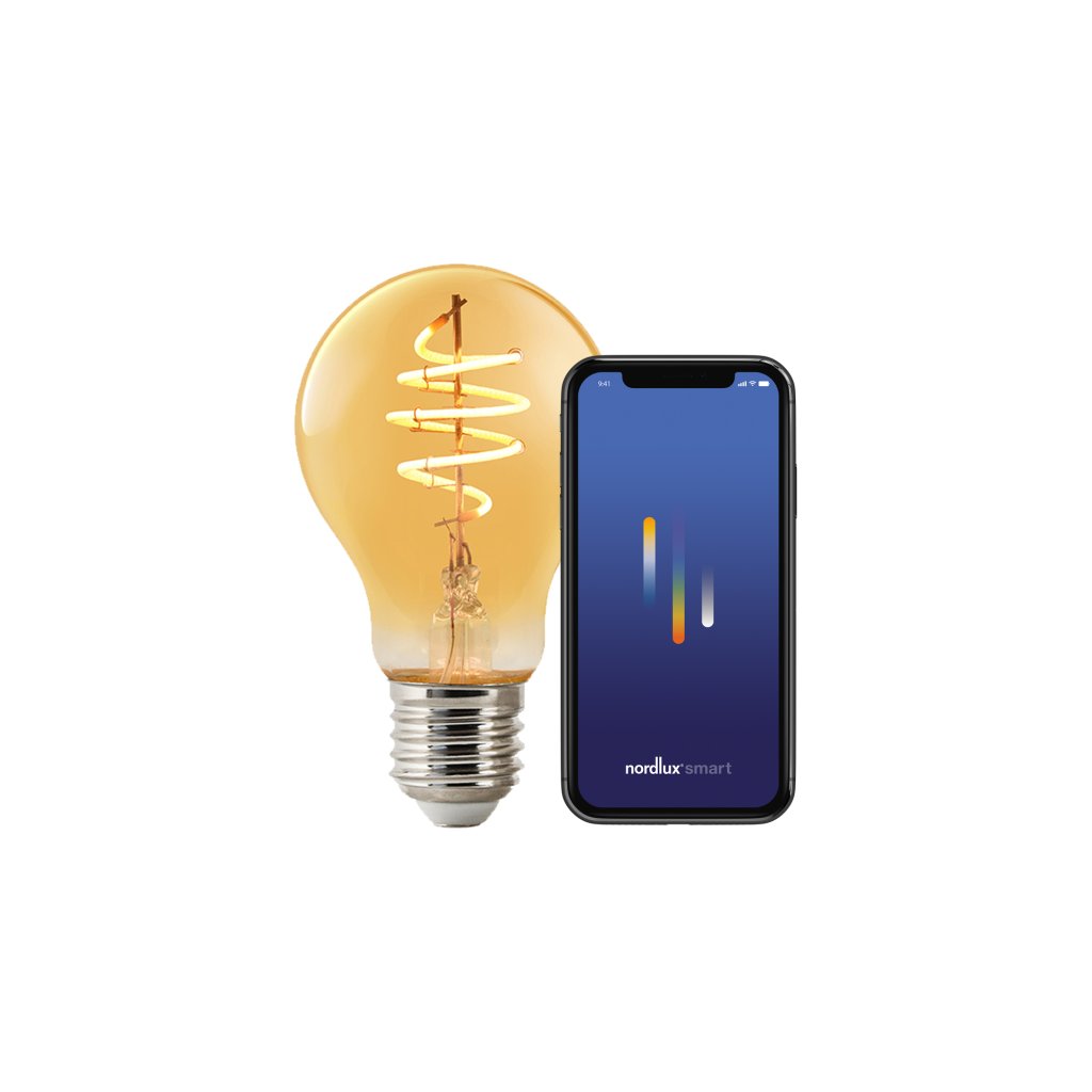 Bec Smart E27 A60 Deco 2200K 380Lm Amber, Becuri, LED⭐ modele becuri economice si puternice cu halogen, decorative vintage si clasice cu filament Edison style.✅Clasa eficienta energetica!❤️Promotii bec-uri❗ ➽ www.evalight.ro. Alege temperatura de culoare potrivita a becurilor functie de tipul de iluminat interior sau exterior: cu lumina calda, rece, naturala sau neutra. a