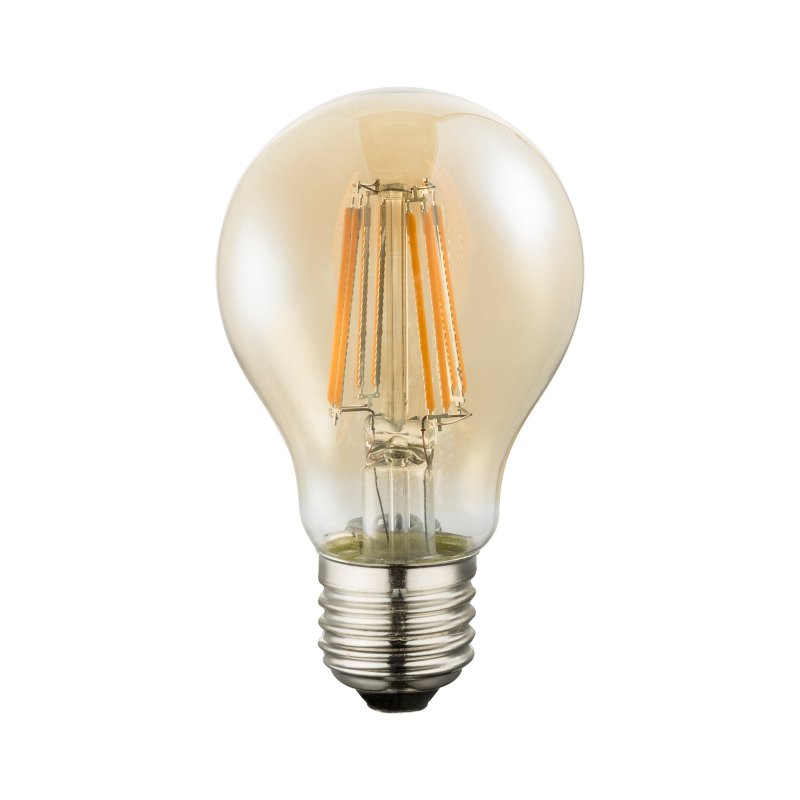 Bec LED E27 AGL 7W 630lm 2200K, Becuri LED E27 - Bec soclu E27 - dulie bec E27⭐ modele becuri economice LED si clasice cu filament Edison style, decorative vintage.✅Clasa eficienta energetica❗ ➽ www.evalight.ro. Alege temperatura de culoare potrivita a becurilor functie de tipul de iluminare: cu lumina calda, rece, naturala sau neutra. 
Becuri cu soclu (dulie) de tip E27, surse de iluminat inteligente: cu senzor de miscare (telecomanda), (solare) cu consum redus de energie, surse incandescente cu dulie si soclu normale (ceramica, sticla, plastic, aluminiu), LED dimabile cu lumina calda (3000K), lumina rece alba (6500K) si lumina neutra (4000K), lumina naturala, flux luminos cu lumeni, bec LED echivalent 40W / 60W / 100W  tensinea curentului electric este de 12V fata de 220V (Volti) si durata mare de viata, becuri cu lumina puternica stralucitoare, colorate si multicolore, cu forma de lumanare, glob mare sau mic, rezistente la caldura si la apa, ce se aprinde instant la trecerea curentului electric, cu garantie cel mai bun pret❗ a