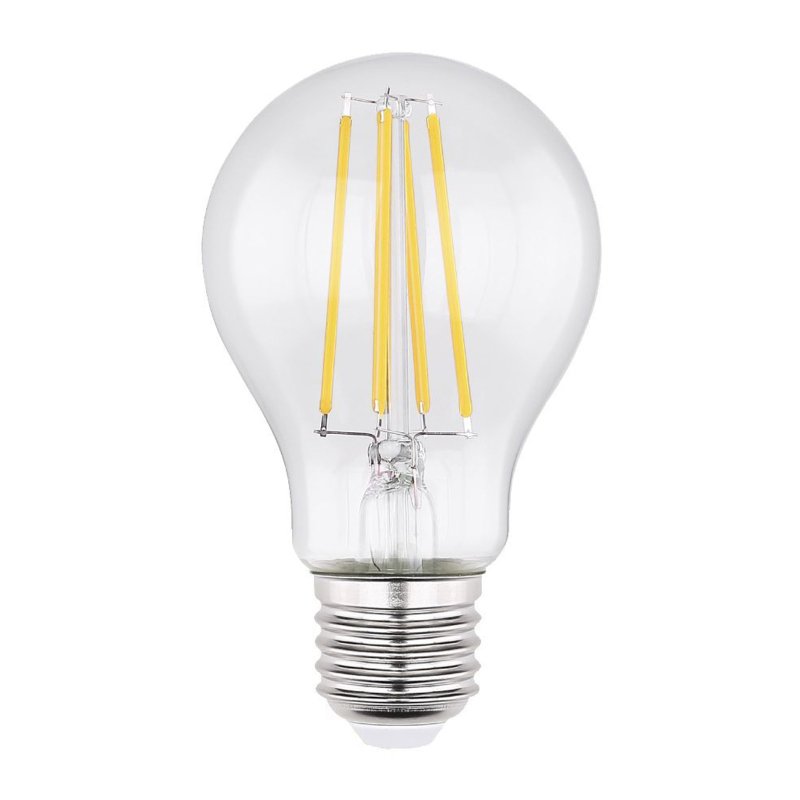 Bec LED E27 AGL 7W 806lm 2700K, Becuri LED E27 - Bec soclu E27 - dulie bec E27⭐ modele becuri economice LED si clasice cu filament Edison style, decorative vintage.✅Clasa eficienta energetica❗ ➽ www.evalight.ro. Alege temperatura de culoare potrivita a becurilor functie de tipul de iluminare: cu lumina calda, rece, naturala sau neutra. 
Becuri cu soclu (dulie) de tip E27, surse de iluminat inteligente: cu senzor de miscare (telecomanda), (solare) cu consum redus de energie, surse incandescente cu dulie si soclu normale (ceramica, sticla, plastic, aluminiu), LED dimabile cu lumina calda (3000K), lumina rece alba (6500K) si lumina neutra (4000K), lumina naturala, flux luminos cu lumeni, bec LED echivalent 40W / 60W / 100W  tensinea curentului electric este de 12V fata de 220V (Volti) si durata mare de viata, becuri cu lumina puternica stralucitoare, colorate si multicolore, cu forma de lumanare, glob mare sau mic, rezistente la caldura si la apa, ce se aprinde instant la trecerea curentului electric, cu garantie cel mai bun pret❗ a