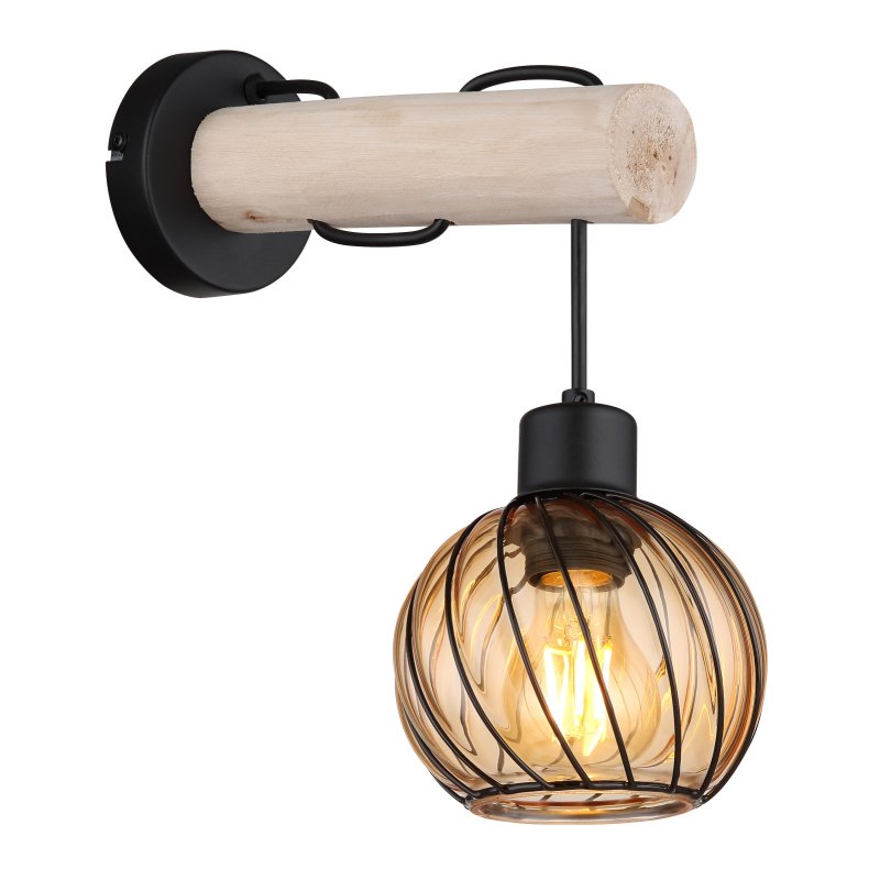 Aplica de perete design vintage Paulo negru, natur, Aplice de perete moderne, LED⭐ modele potrivite pentru iluminat living dormitor, bucatarie, hol.✅DeSiGn decorativ actual unic!❤️Promotii lampi❗ ➽www.evalight.ro. Alege corpuri de iluminat interior elegante de tip lustre aplicate de perete si tavan pt camere casa, ieftine si de lux, calitate deosebita la cel mai bun pret. a