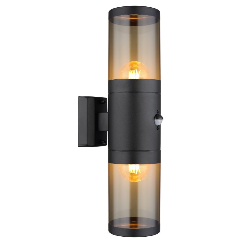 Aplica pentru exterior cu senzor de miscare design modern IP44 Xeloo negru, fumuriu, Aplice de exterior moderne, LED⭐ lampi de perete pentru iluminat exterior terasa casa si gradina.✅Design decorativ!❤️Promotii❗ ➽www.evalight.ro. Alege corpuri de iluminat exterior rezistente la apa tip spoturi aplicate pt perete sau tavan, metalice, abajur din sticla cu decor ornamental, bec LED si lumina ambientala, ieftine si de lux, calitate deosebita la cel mai bun pret. a